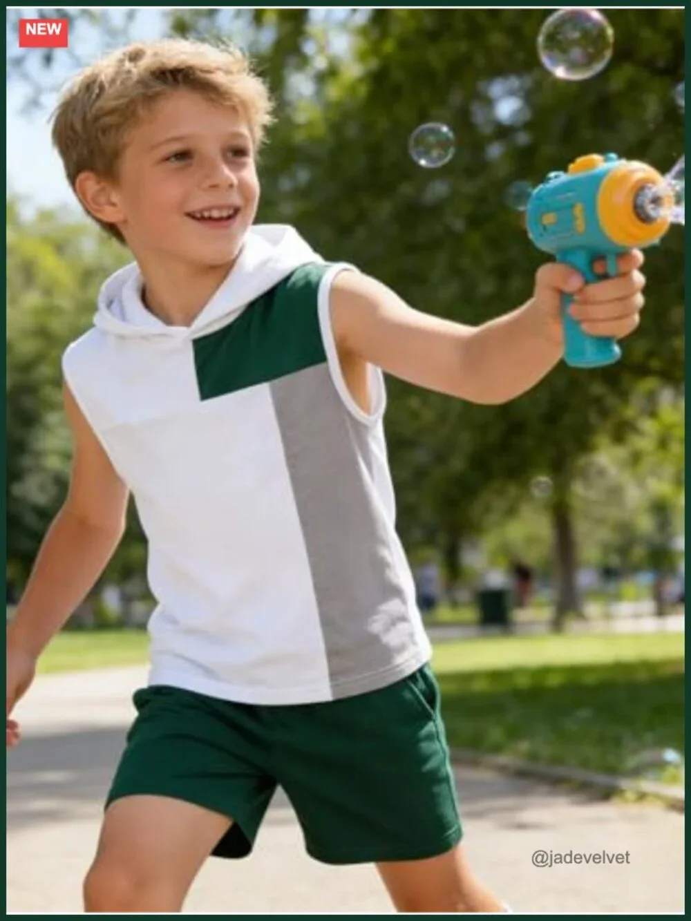 Tween Boys 2-Piece Short Sleeve Hooded Shirt & Shorts Set